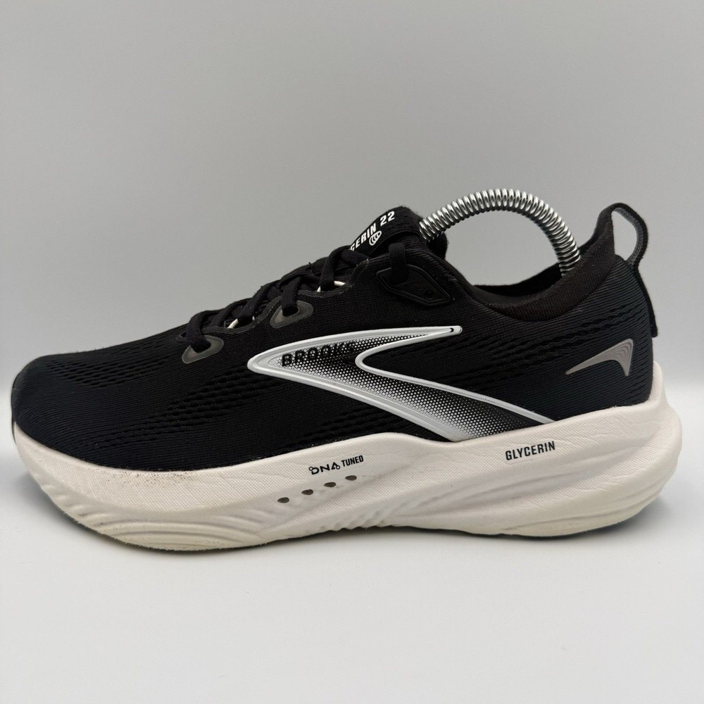 Brooks Glycerin 22 Women's Size 9.5 Black White Athletic Running Shoes Sneakers - Picture 3 of 11